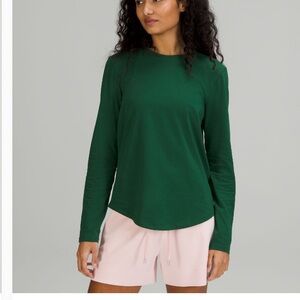 Lululemon Women's Green Long Sleeve Love tee